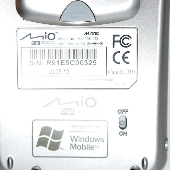 Mitac Mio 168 PocketPC DigiWalker GPS MP3 Player Silver 2005 Retro Tech UNTESTED - Picture 5 of 9